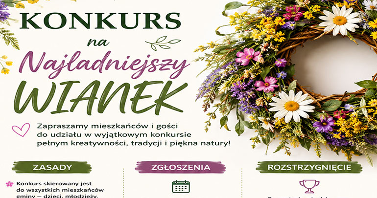 Konkurs na najładniejszy wianek - regulamin 
