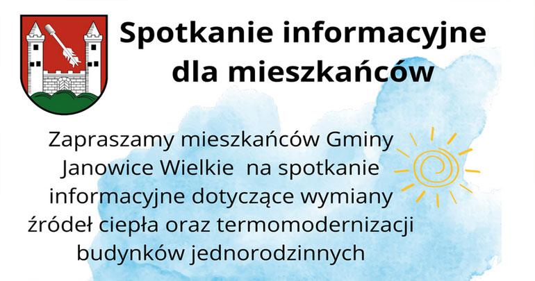 Spotkanie informacyjne w sprawie programu „Czyste Powietrze” 