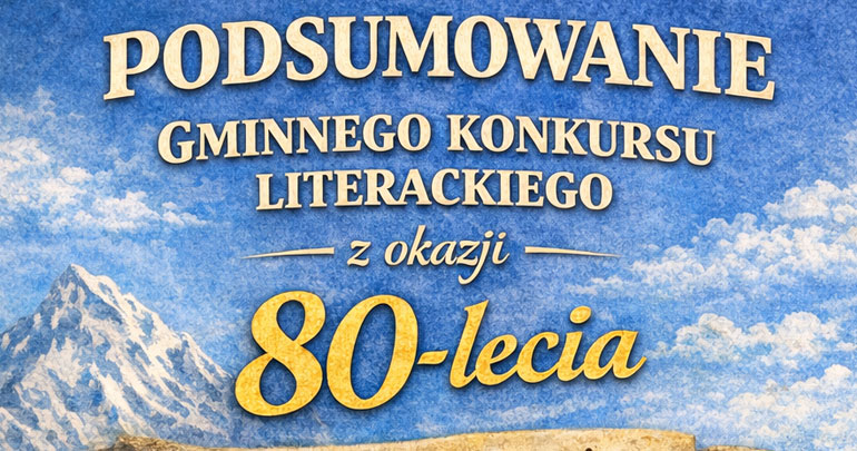 Sprawozdanie z Gminnego Konkursu Literackiego pt. „Złote myśli ze szkolnych lat” 