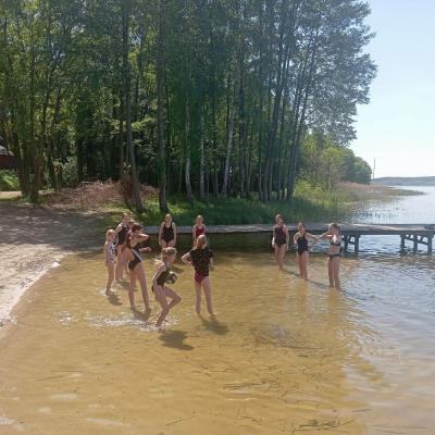 Nasze siatkarki na wycieczce sportowej w Boszkowie koło Leszna 