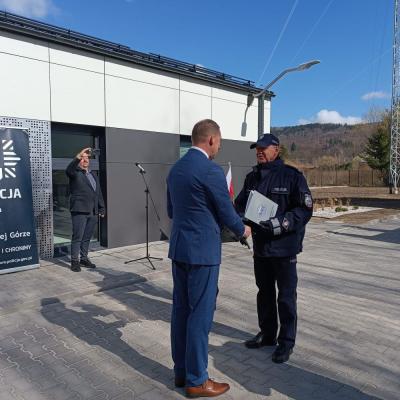 Uroczyste otwarcie posterunku Policji w Janowicach Wielkich 