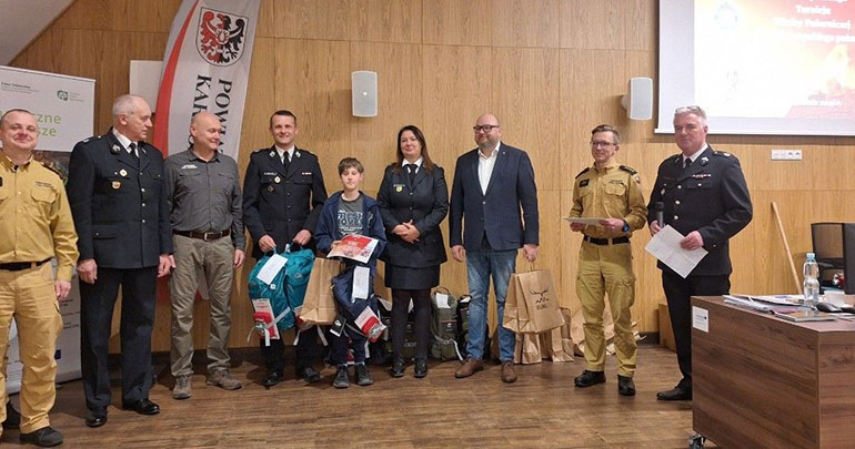 Sukces naszego ucznia w powiatowym etapie Turnieju Wiedzy Pożarniczej 