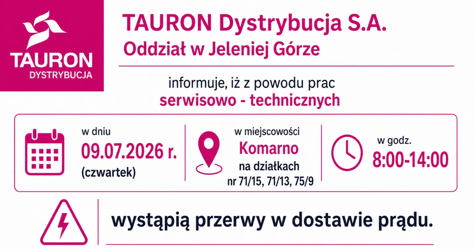 Wyłączenia prądu